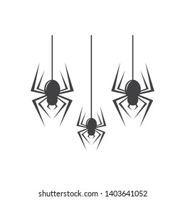 spider logo vector illustration template design