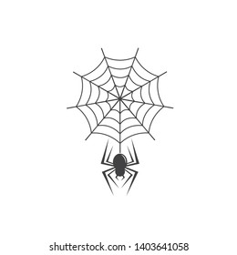 spider logo vector illustration template design