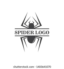 spider logo vector illustration template design