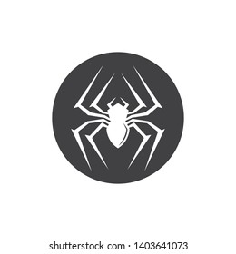 spider logo vector illustration template design