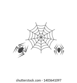 spider logo vector illustration template design