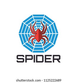 spider logo for your business, vector illustration