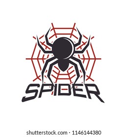 spider logo for your business, vector illustration