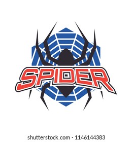 spider logo for your business, vector illustration