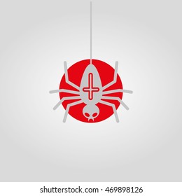 Spider - magic symbol - vector graphic