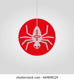 Spider - magic symbol - vector graphic