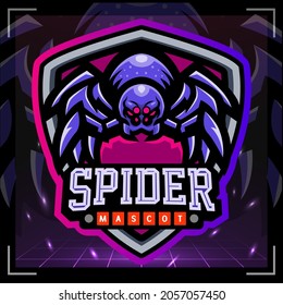 Spider Mascot. Esport Logo Design