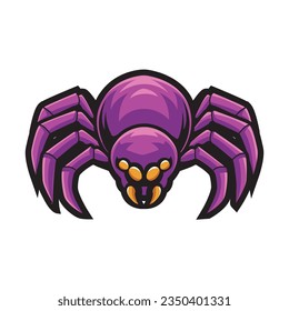 spider mascot logo design illustration