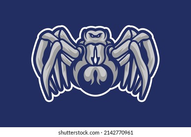 Spider Mascot Logo For Sport Design