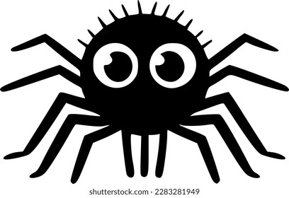 Spider - Minimalist and Flat Logo - Vector illustration