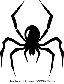 Spider - Minimalist and Flat Logo - Vector illustration