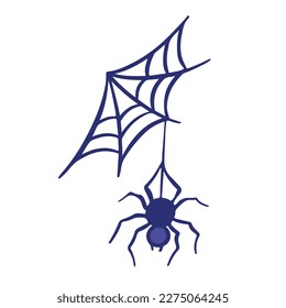 spider and its nest, good for graphic design resource