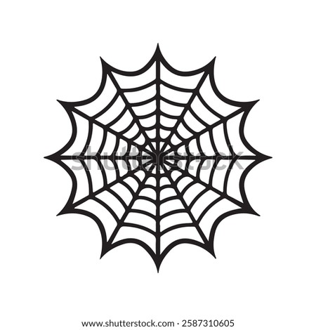 spider net art silhouette vector