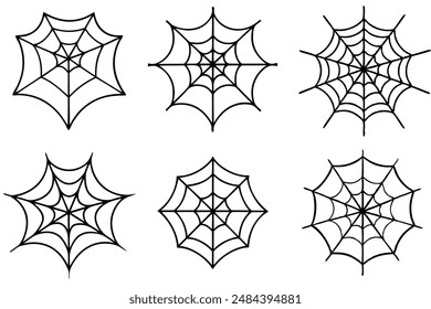 Spider Net bundle art illustration perfect for projects featuring web themes