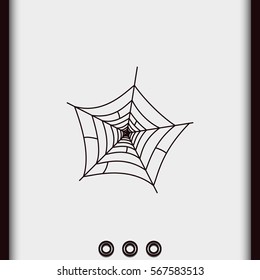 Spider net icon.