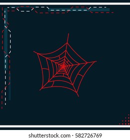 Spider net icon.