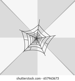 Spider net icon.