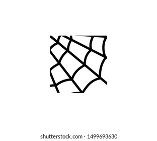 Spider net isolated vector icon. Spider net vector illustration