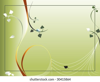 a spider net on branches and leafs