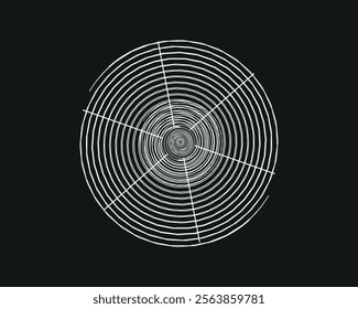 Spider net vector art illustration isolated on black background