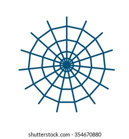 Spider net vector icon for web and mobile