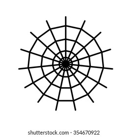 Spider net vector icon for web and mobile