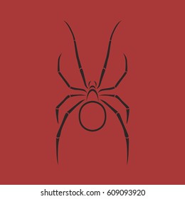 the spider out line for logo and icon