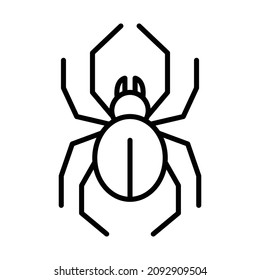 Vector de animales del icono de contorno de araña