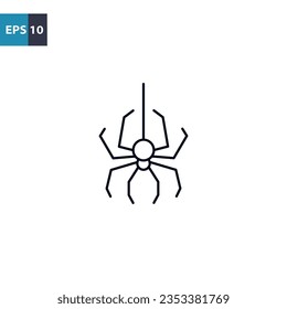 Spider outline icon Vector illustration