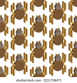 vectores de fondo de fiesta nocturna de halloween patrón araña