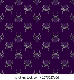 Spider pattern, illustration, vector on white background.