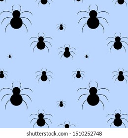 Spider pattern on blue background