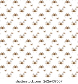 Spider Pattern Seamless Background Design for Halloween and Nature Themes