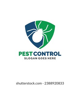 Spider pest control logo design vector illustration. Pest control logo