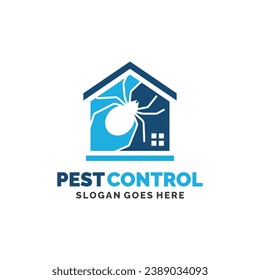 Spider pest control logo design vector illustration. Pest control logo