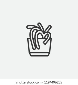 Spider Plant Modern Simple Vector Icon