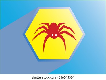 Spider Red Icon