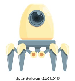 Spider robot icon cartoon vector. Cute toy. Computer science