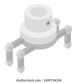 Spider robot icon. Isometric of spider robot vector icon for web design isolated on white background
