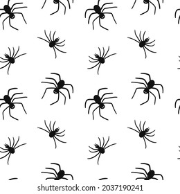 Spider Seamless Pattern Vector Doodle Spiders Stock Vector (Royalty ...