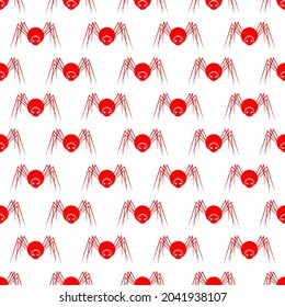 spider seamless pattern, vector illustration