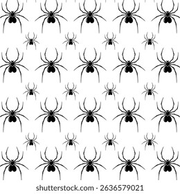 Spider seamless pattern vector. Vector illustration of spider background