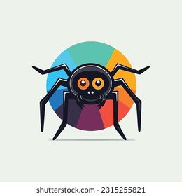 Spider shaped mascot logo for internet network product company.