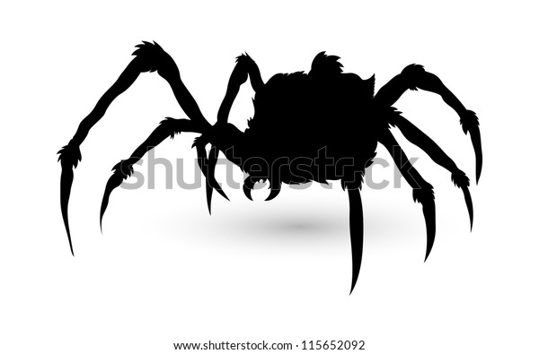 クモのシルエット のベクター画像素材 ロイヤリティフリー