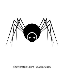 spider silhouette drawing, vector illustration