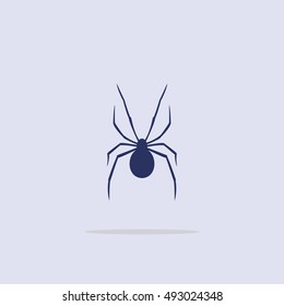 Spider Silhouette, icon.