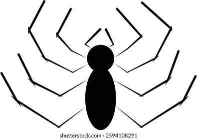 A spider silhouette vector designs