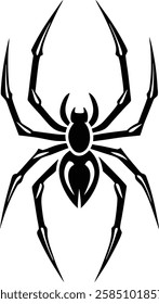 Spider silhouette vector illustration design isolated on white background
