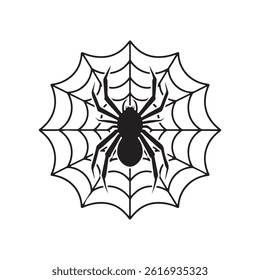 spider silhouette vector illustration design