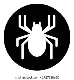 Spider simple icon. Flat desing